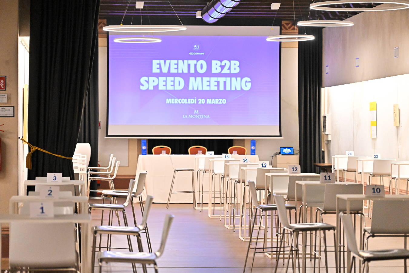 Evento B2B Speed Meeting in Sala Congressi a Villa Baiana