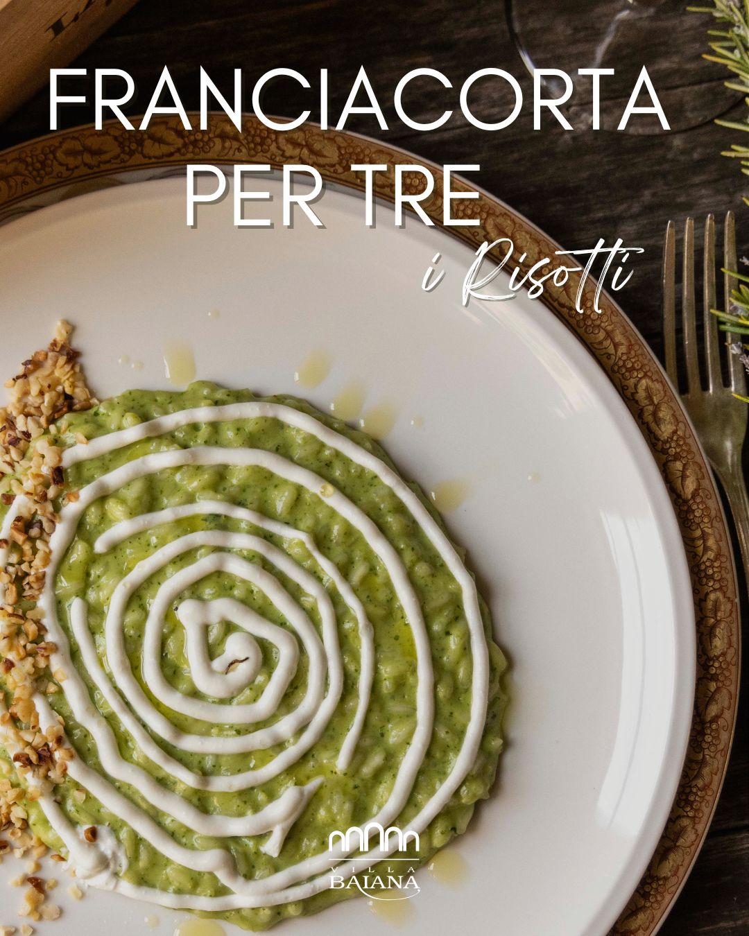 Evento di Villa Baiana "Franciacorta per Tre"