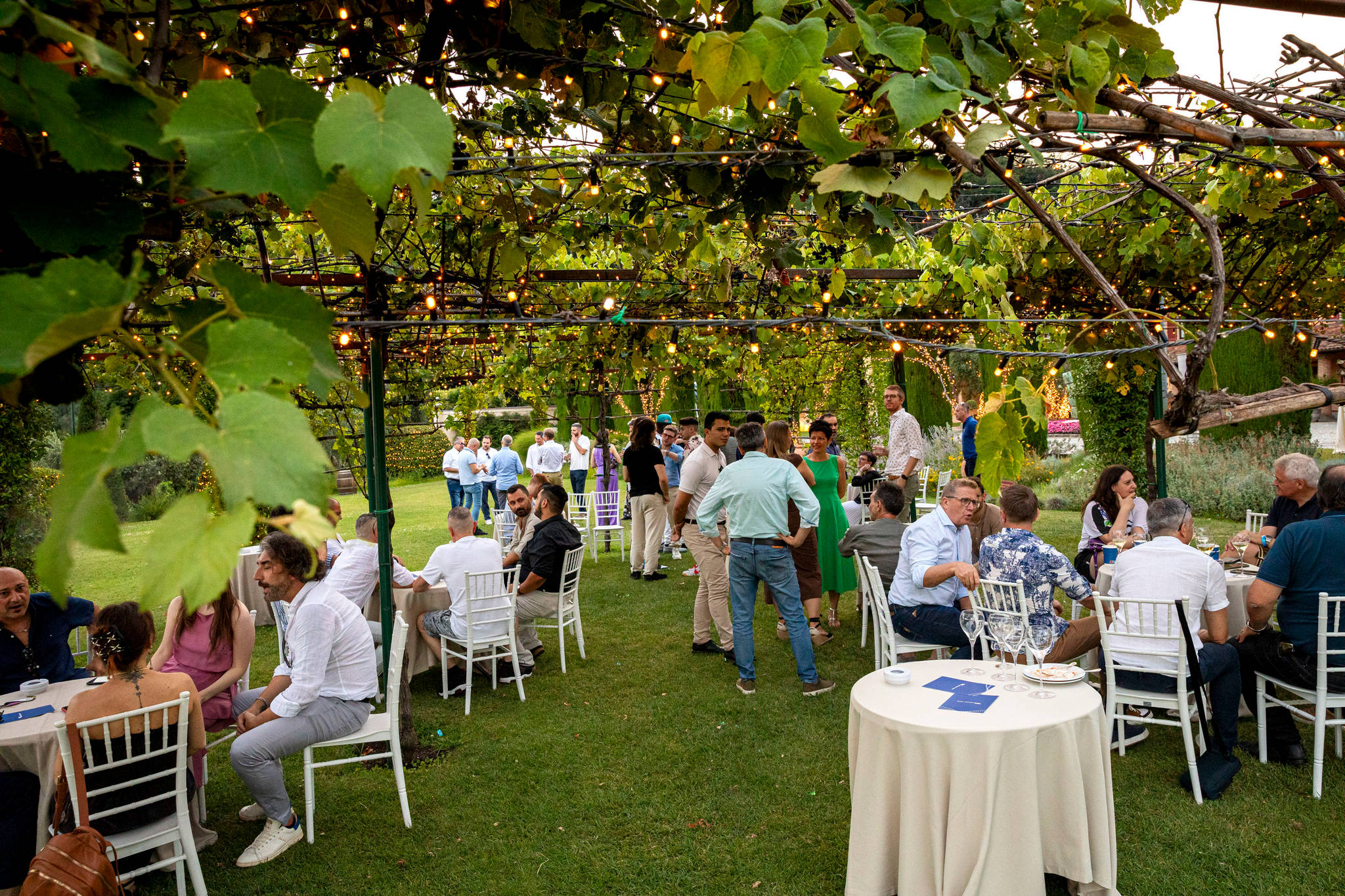 Evento aziendale Summer Party a Villa Baiana nel Giardino degli Archi
