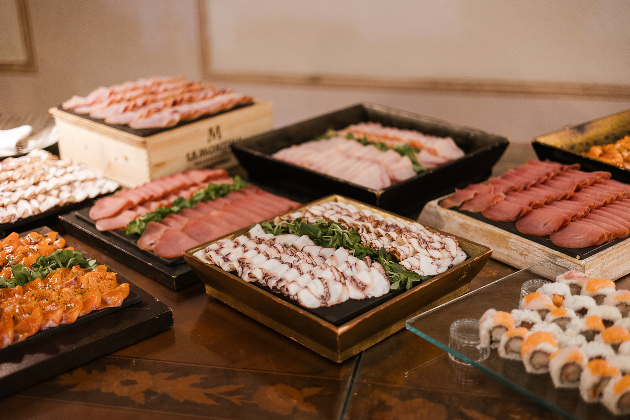 Villa Baiana angolo del pesce durante l'aperitivo